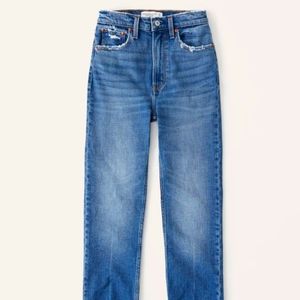 High rise straight ankle jeans size 29